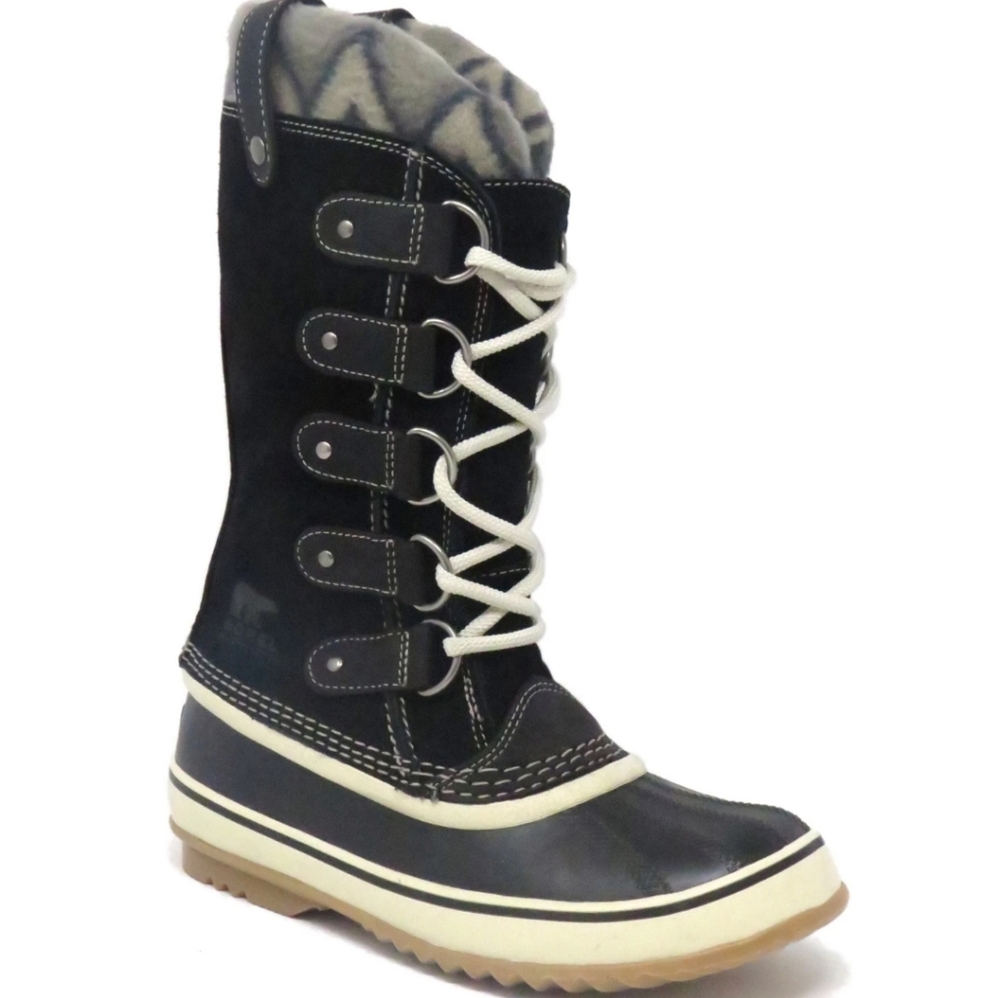 SOREL Joan Knit II Warm Lined 100%WATERPROOF LEATHER Aztec Winter Snow Boot 7us